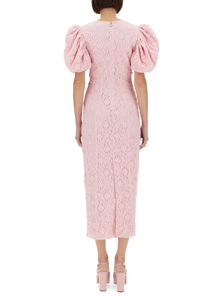 ROTATE BIRGER CHRISTENSEN LACE MIDI DRESS sold by Siebentaschen product image thumbnail 3