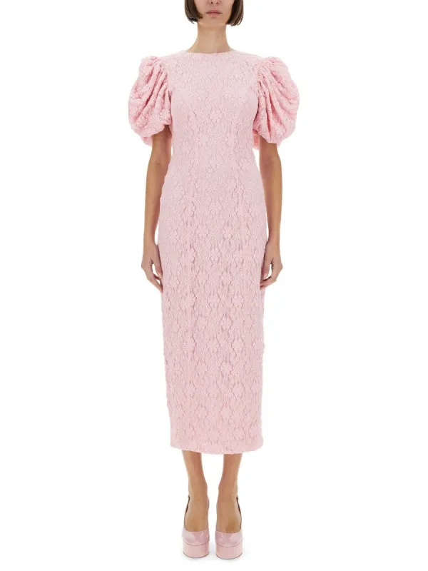 ROTATE BIRGER CHRISTENSEN LACE MIDI DRESS sold by Siebentaschen
