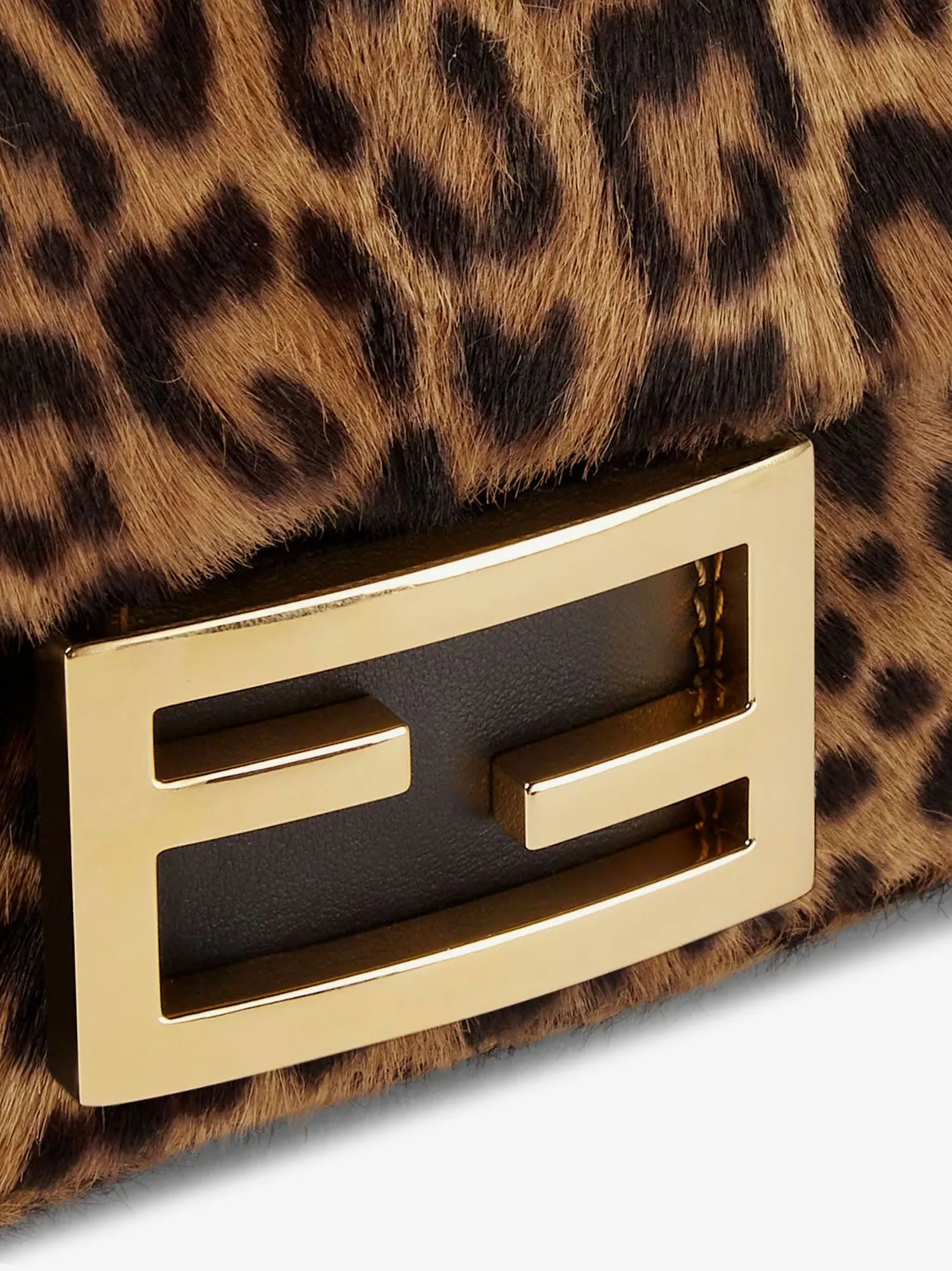 Fendi Baguette Mini leather shoulder bag with Fendi Leo print sold by Siebentaschen product image thumbnail 5