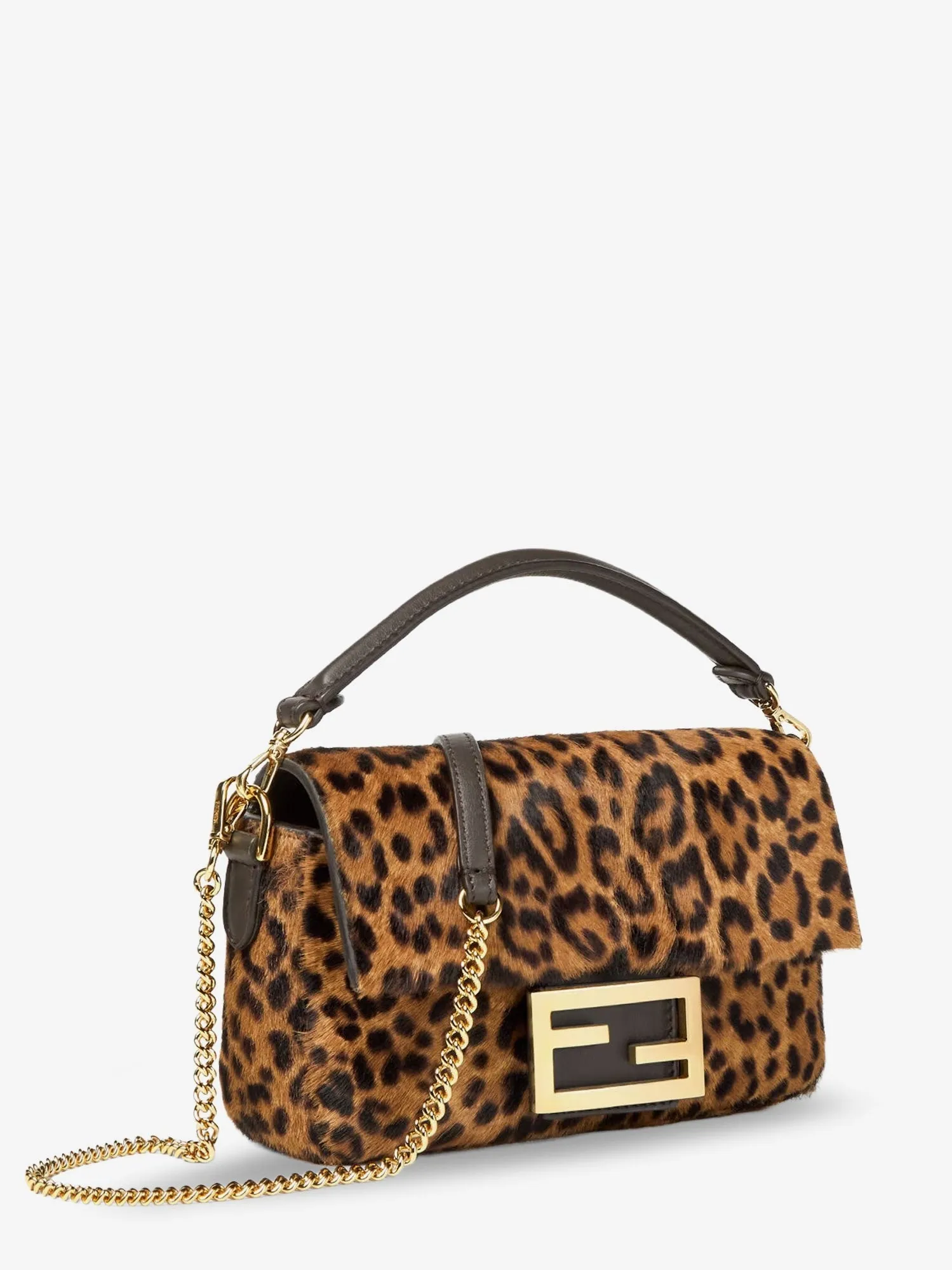 Fendi Baguette Mini leather shoulder bag with Fendi Leo print sold by Siebentaschen product image thumbnail 3