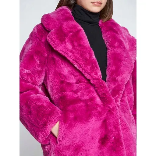 Apparis eco faux fur coat - pink sold by Siebentaschen product image thumbnail 4