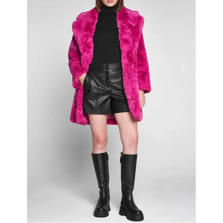 Apparis eco faux fur coat - pink sold by Siebentaschen product image thumbnail 2