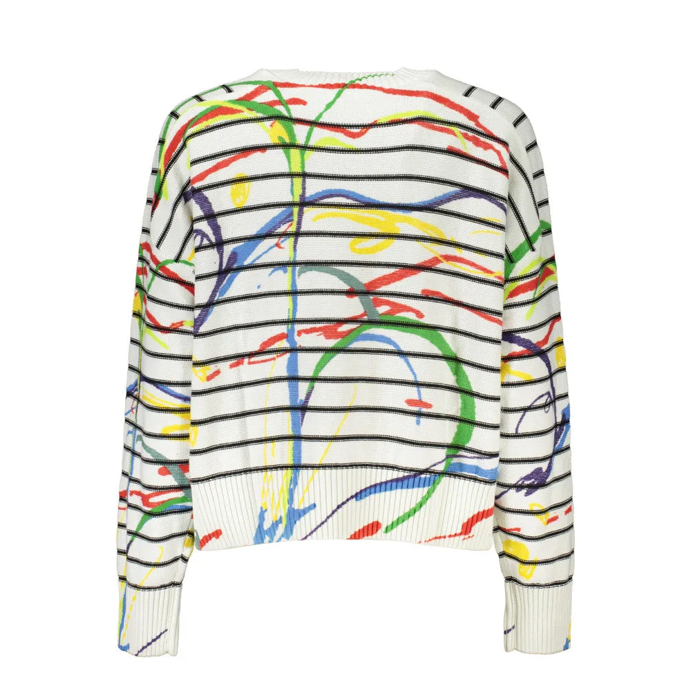 Desigual women's round-neck sweater with contrast detail sold by Siebentaschen product image thumbnail 2