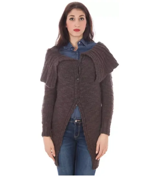 Fred Perry Brauner Damen Wollpullover & Cardigan sold by Siebentaschen