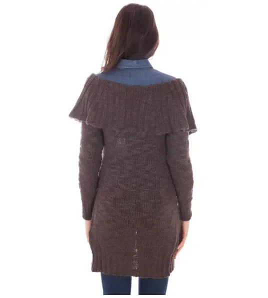 Fred Perry Brauner Damen Wollpullover & Cardigan sold by Siebentaschen product image thumbnail 3