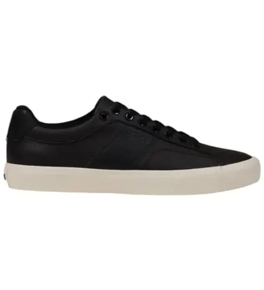 Hugo Boss Schwarzer Leder-Sneaker sold by Siebentaschen