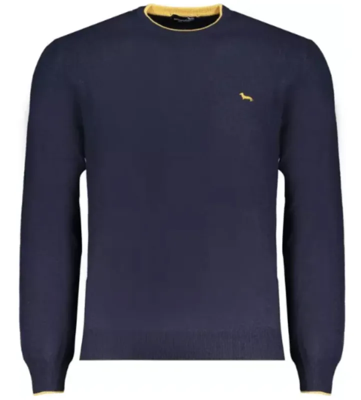 Harmont & Blaine blue wool sweater for men sold by Siebentaschen