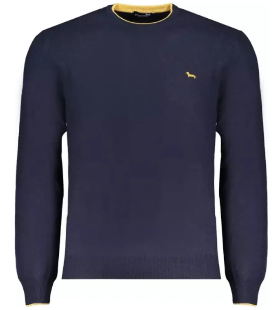 Harmont & Blaine blue wool sweater for men sold by Siebentaschen