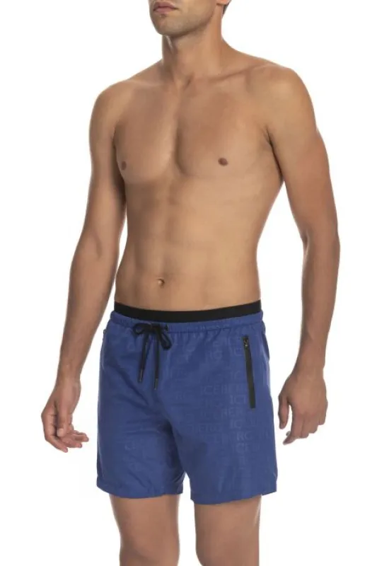 Iceberg Blue Men Swim Shorts sold by Siebentaschen