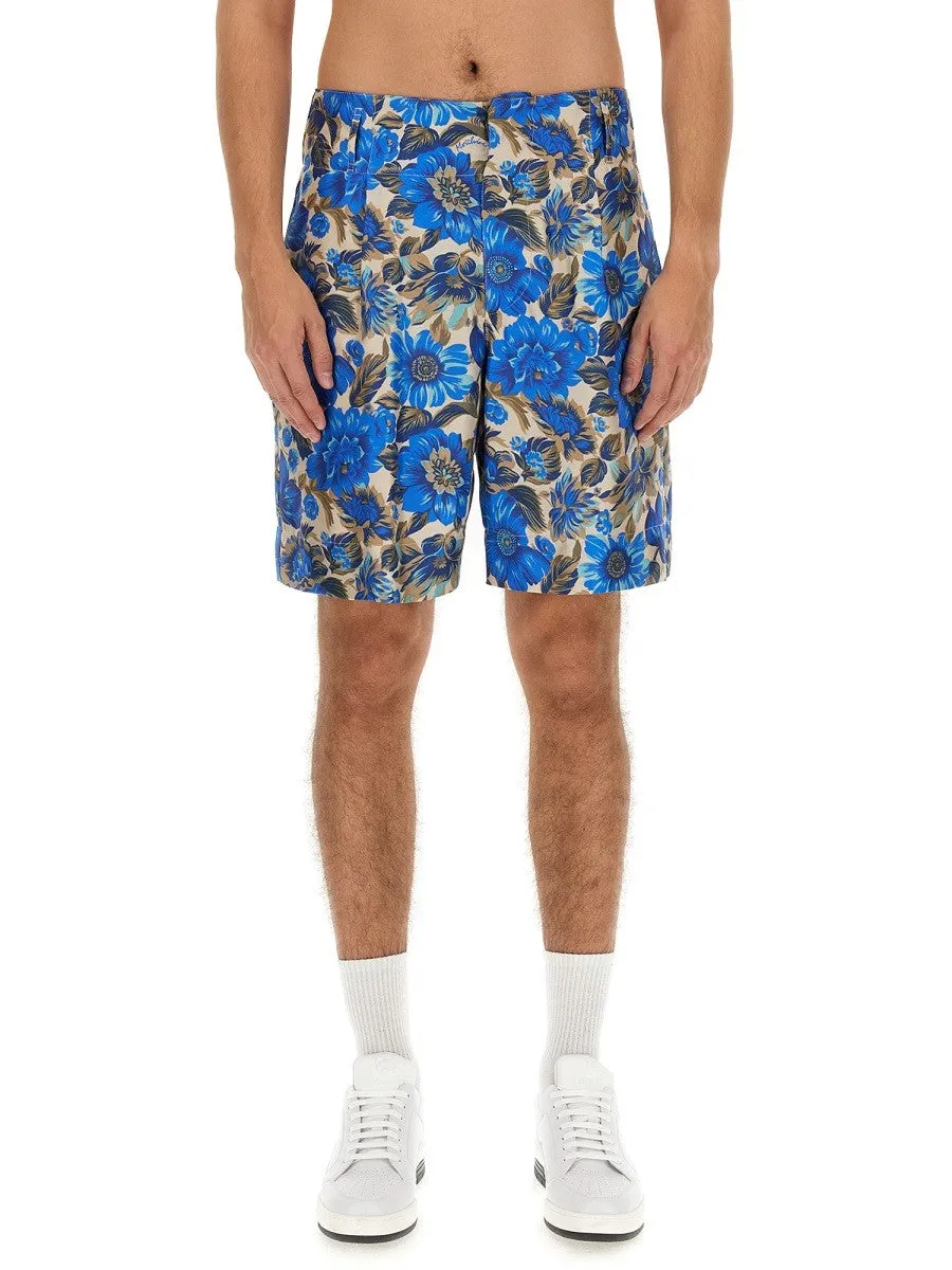 Moschino SHORT ALL OVER BLUE FLOWER sold by Siebentaschen product image thumbnail 5