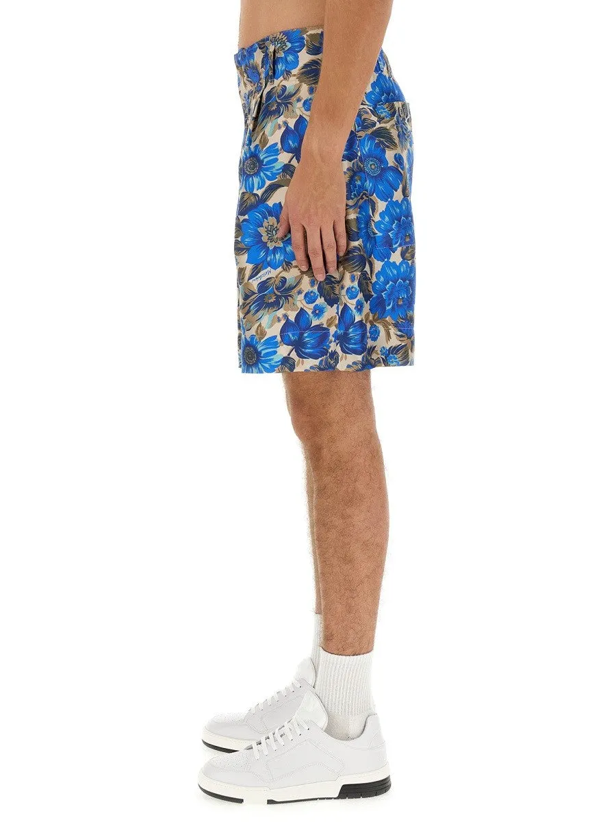 Moschino SHORT ALL OVER BLUE FLOWER sold by Siebentaschen product image thumbnail 3