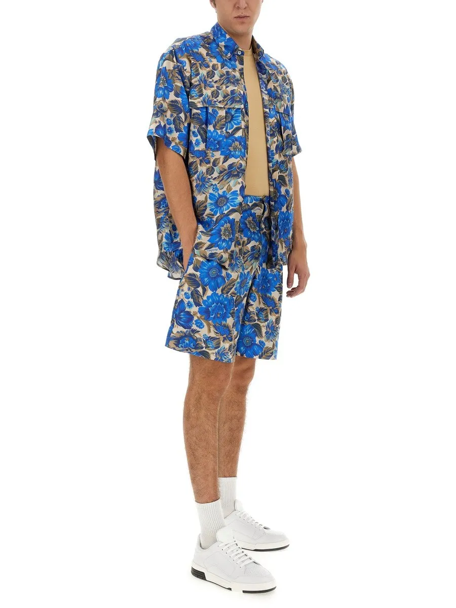 Moschino SHORT ALL OVER BLUE FLOWER sold by Siebentaschen product image thumbnail 2