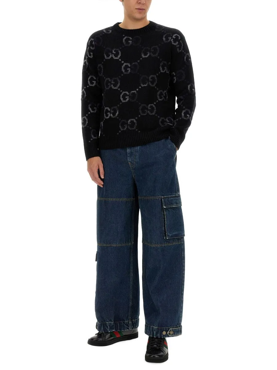 Gucci DENIM PANTS WITH GUCCI LABEL sold by Siebentaschen product image thumbnail 2