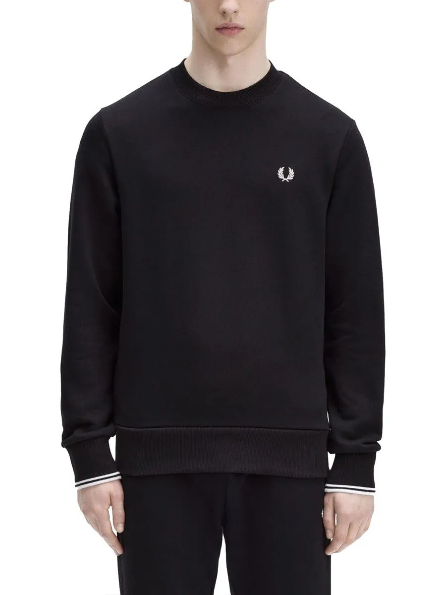 FRED PERRY SWEATSHIRT WITH LOGO EMBROIDERY sold by Siebentaschen