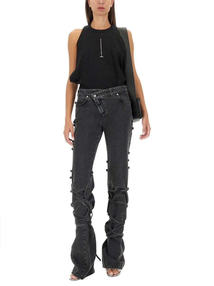 Alexander Mcqueen JEANS WITH KNOTTED DETAIL sold by Siebentaschen product image thumbnail 2