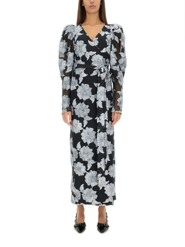 ROTATE BIRGER CHRISTENSEN LONG FLORAL DRESS sold by Siebentaschen