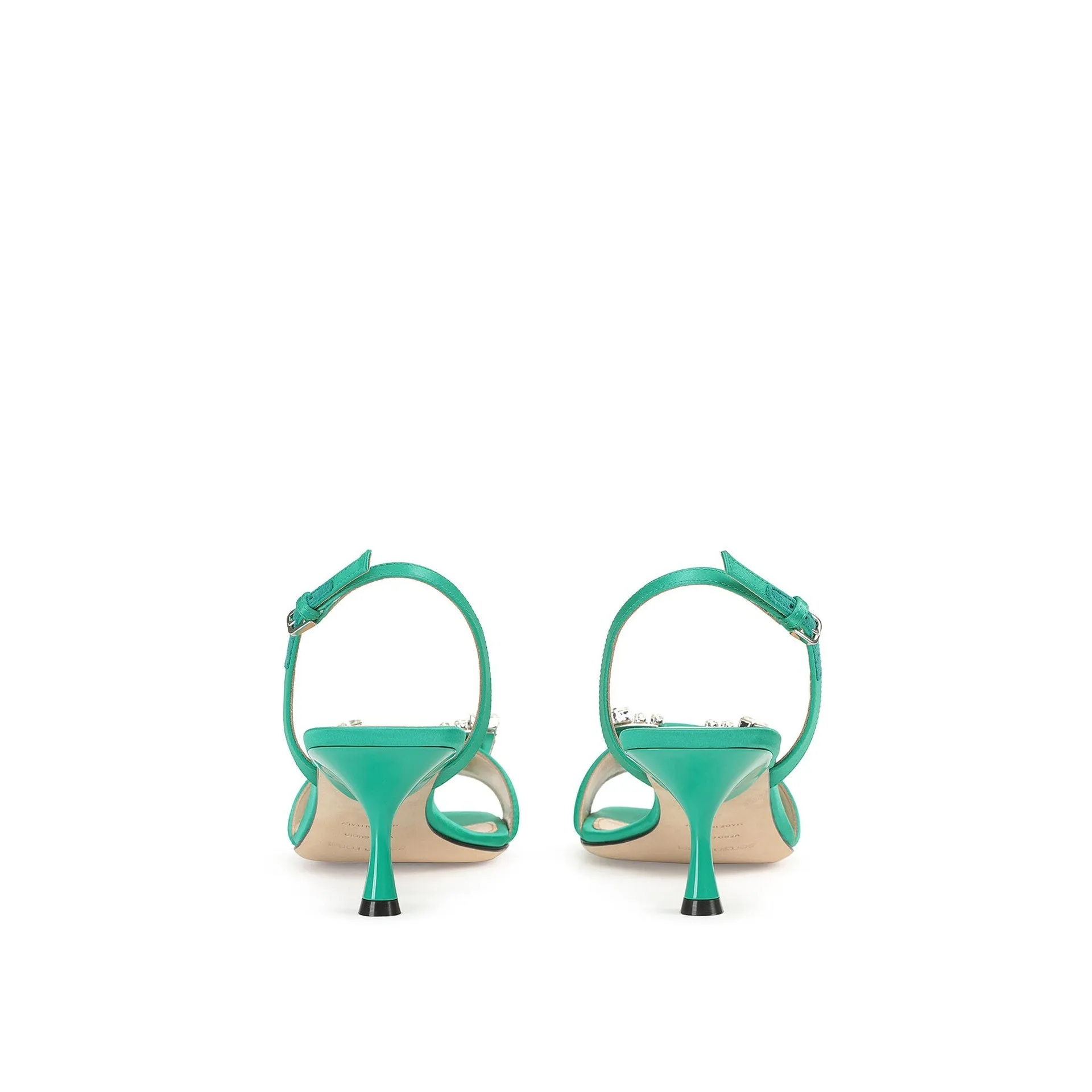 Sergio Rossi SR Twenty 060 Satin Sandals sold by Siebentaschen product image thumbnail 3