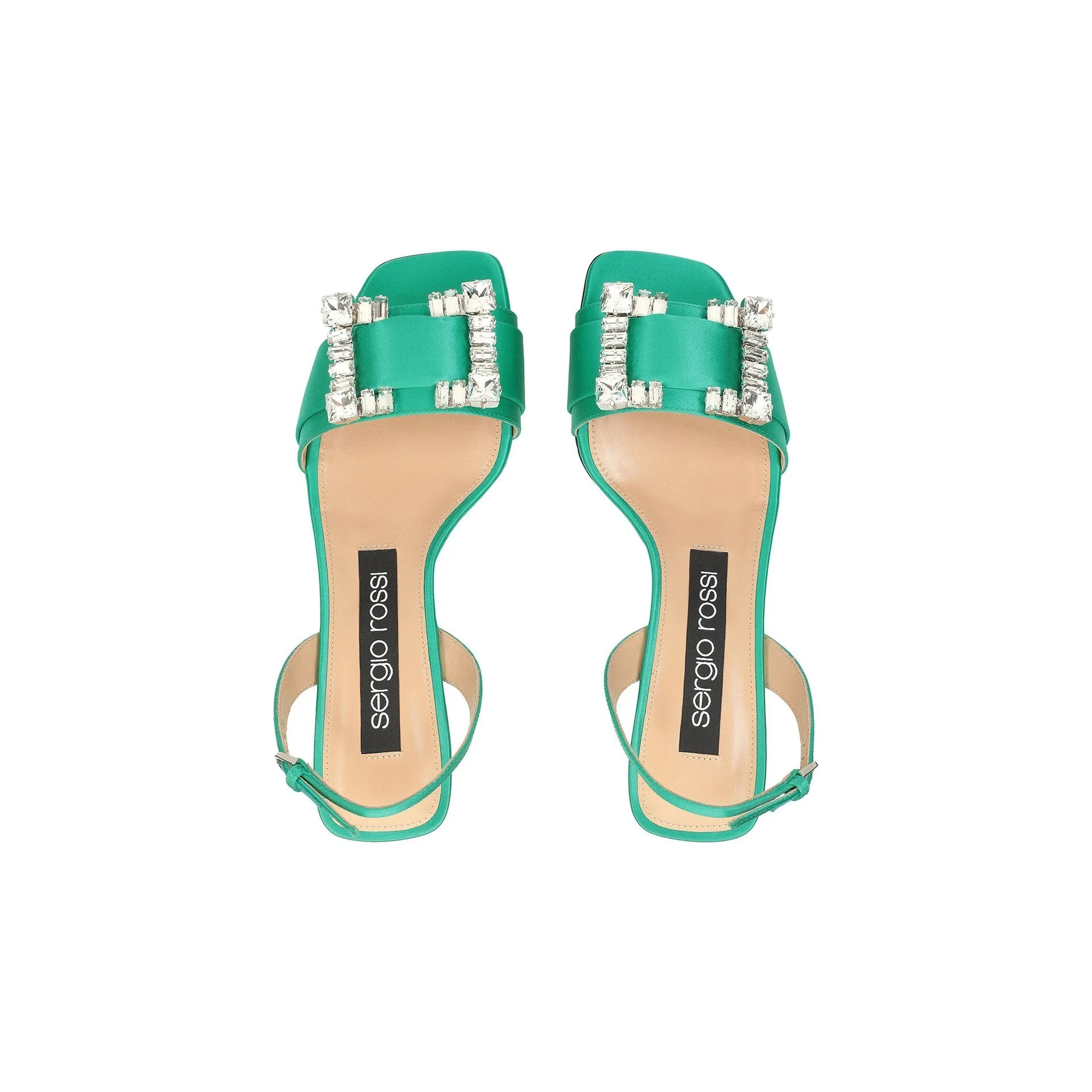 Sergio Rossi SR Twenty 060 Satin Sandals sold by Siebentaschen product image thumbnail 4