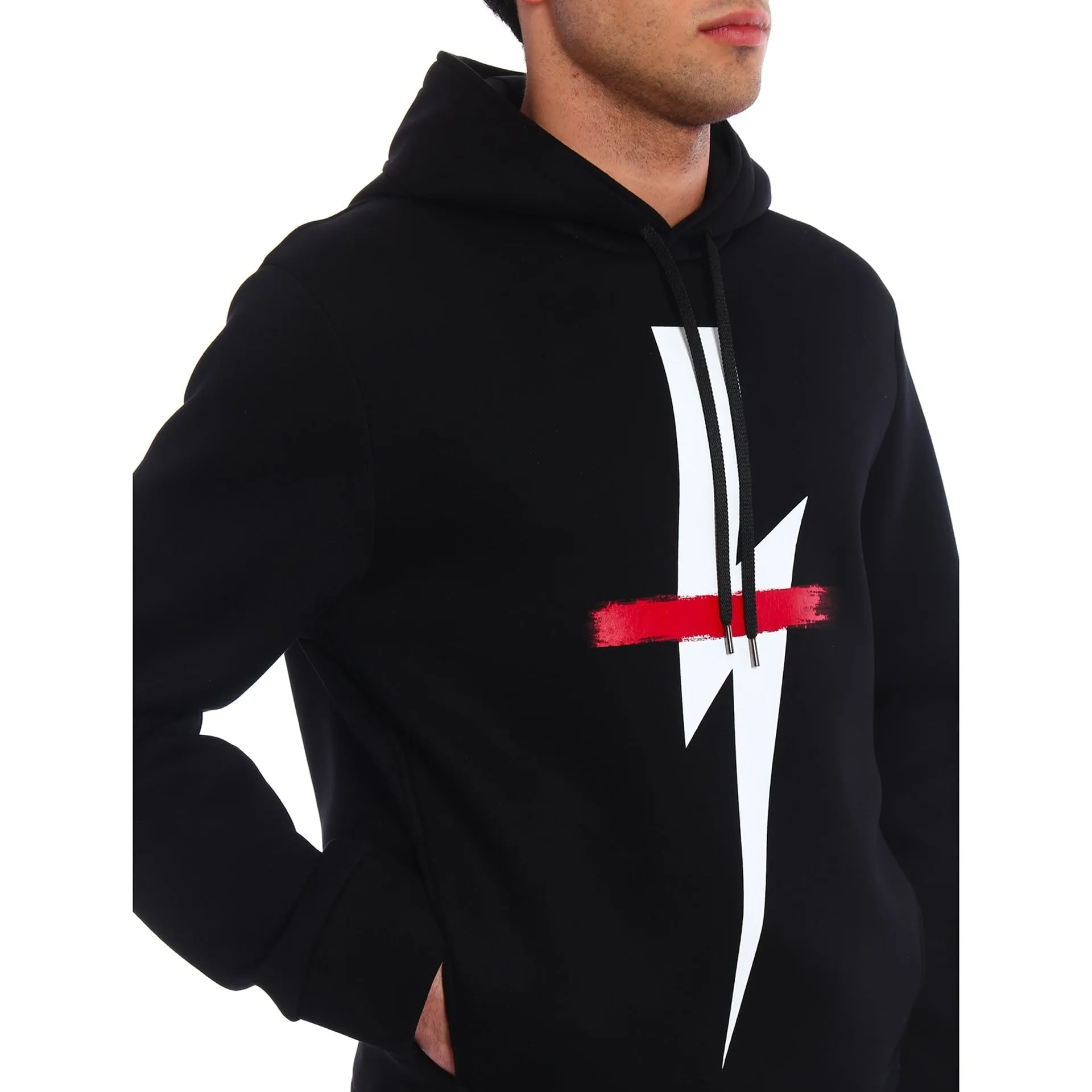 Neil Barrett Logo Hooded Sweatshirt sold by Siebentaschen product image thumbnail 4