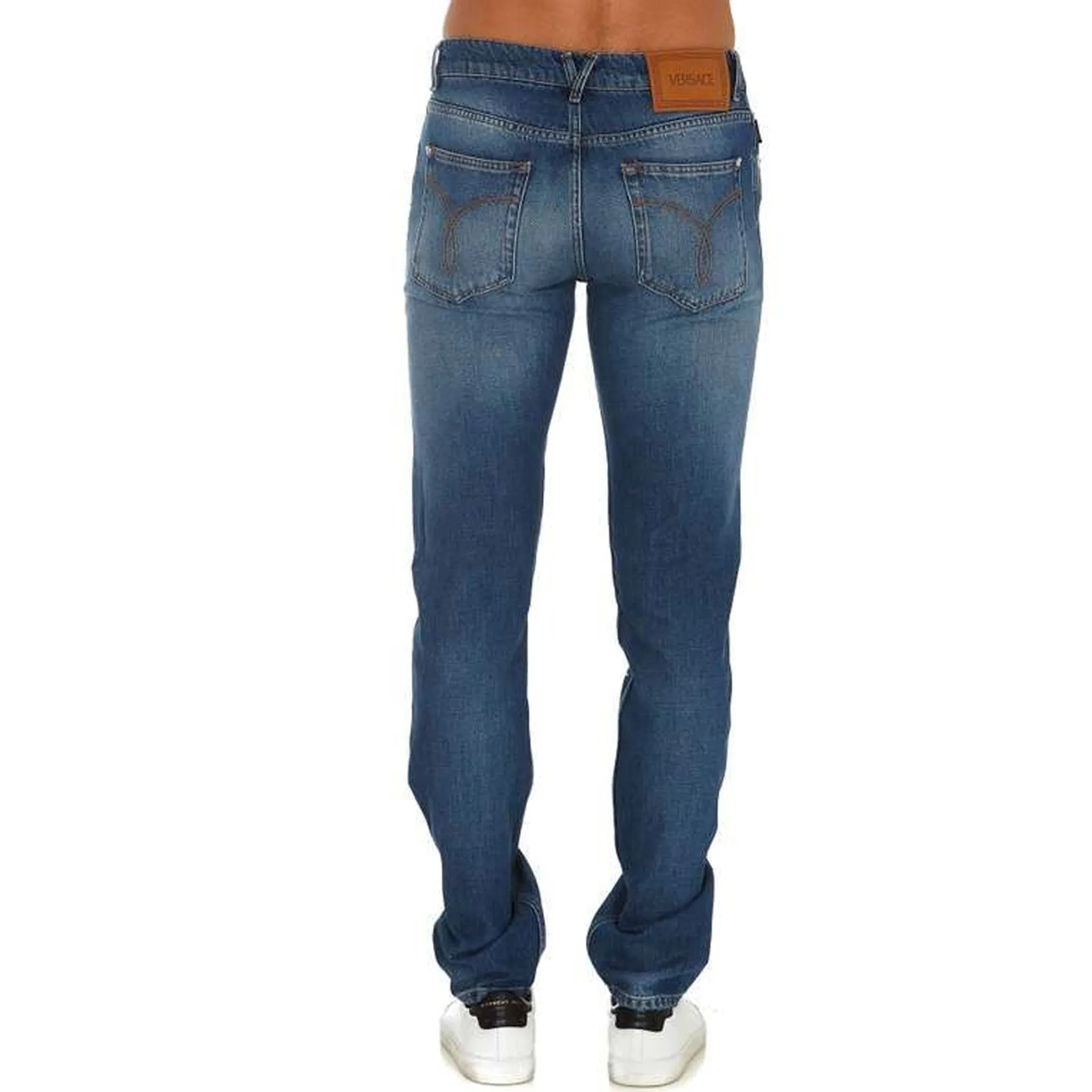 Versace Cotton Logo Denim Jeans sold by Siebentaschen product image thumbnail 3