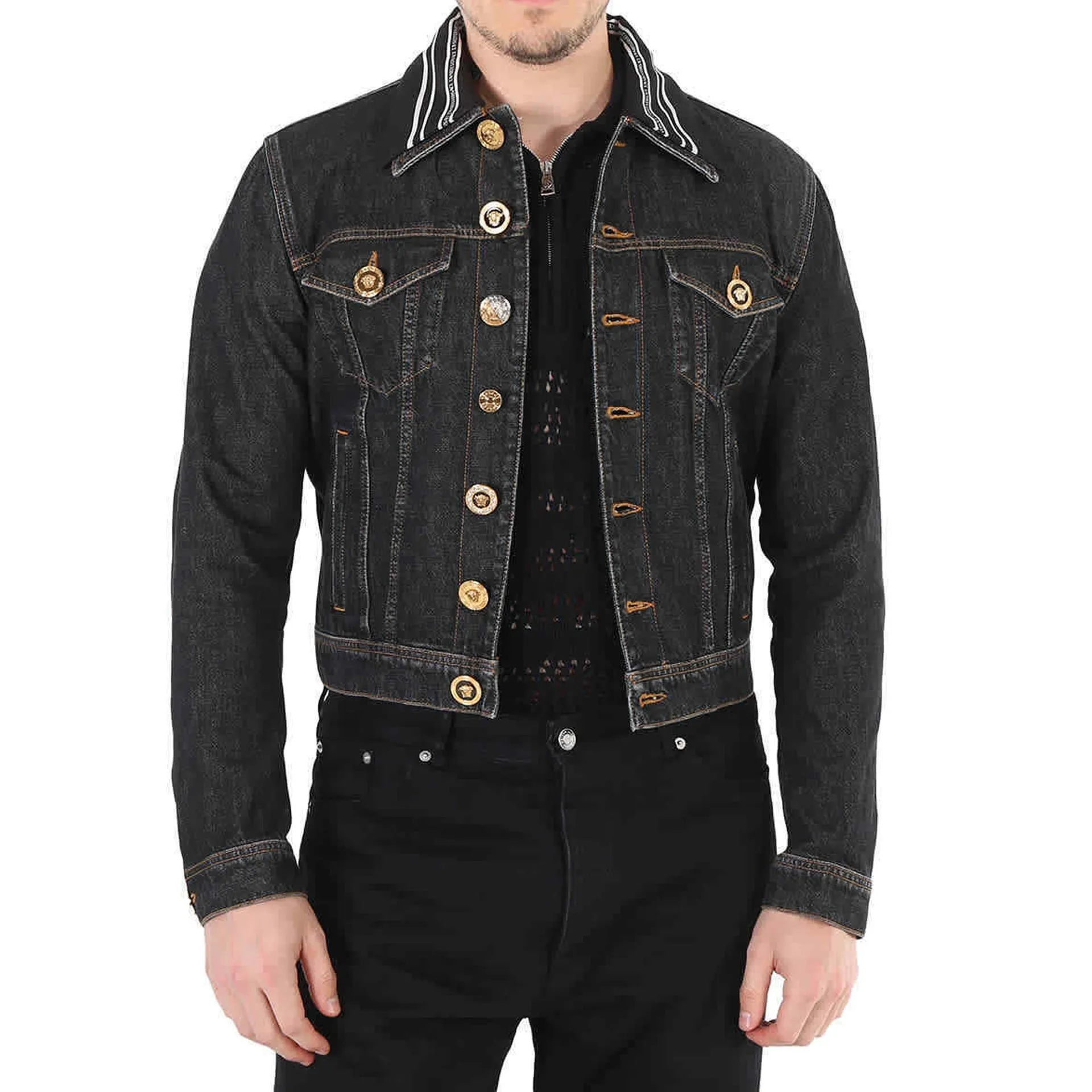 Versace Medusa Motif Denim Jacket sold by Siebentaschen product image thumbnail 2