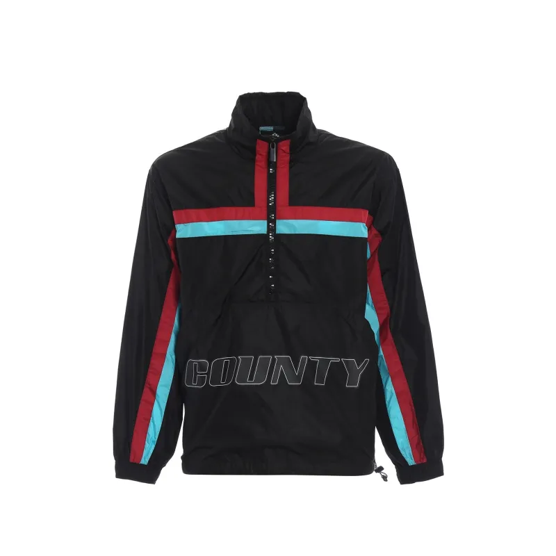 Marcelo Burlon Logo Windbreaker Jacket sold by Siebentaschen