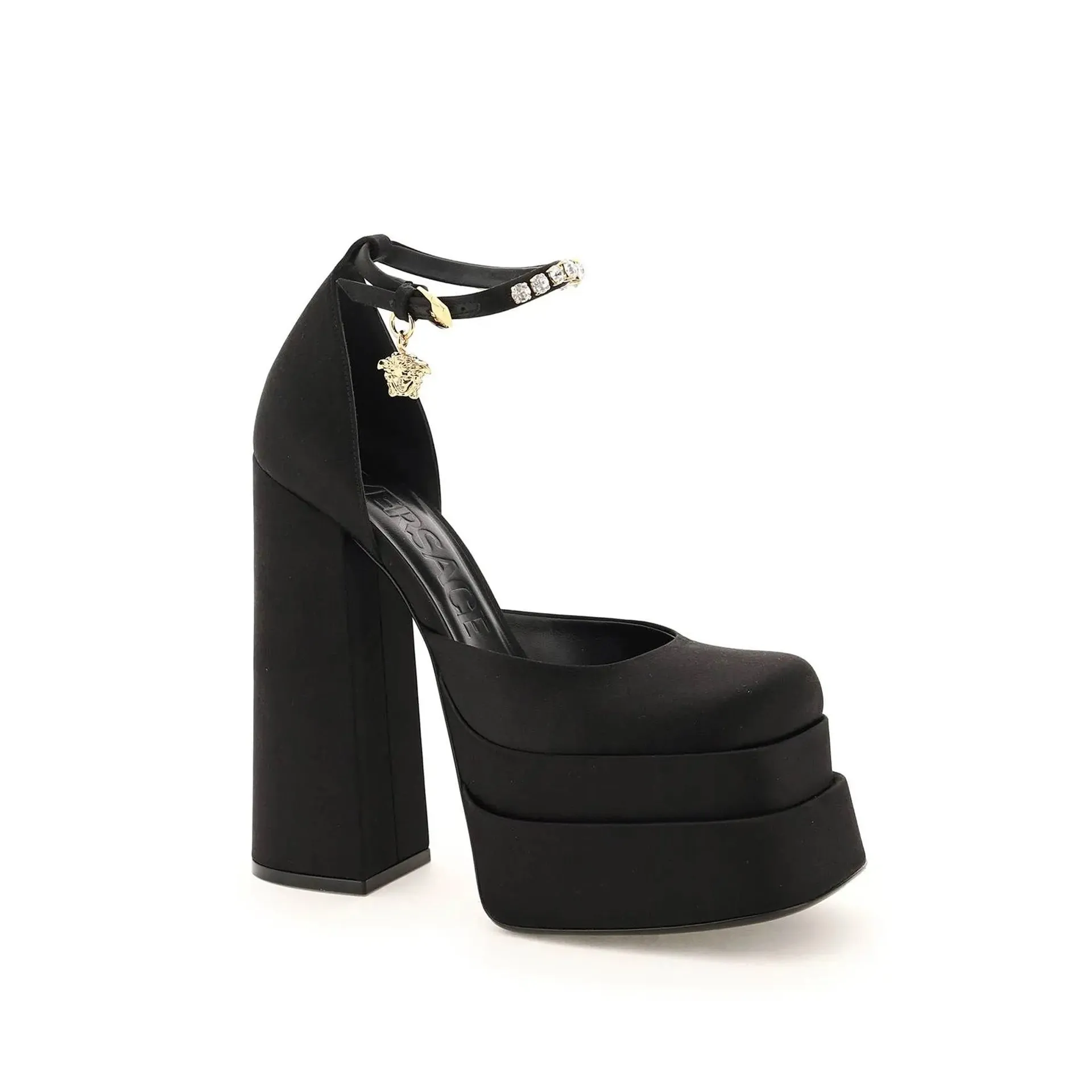 Versace Silk Satin Platform Pumps sold by Siebentaschen product image thumbnail 2