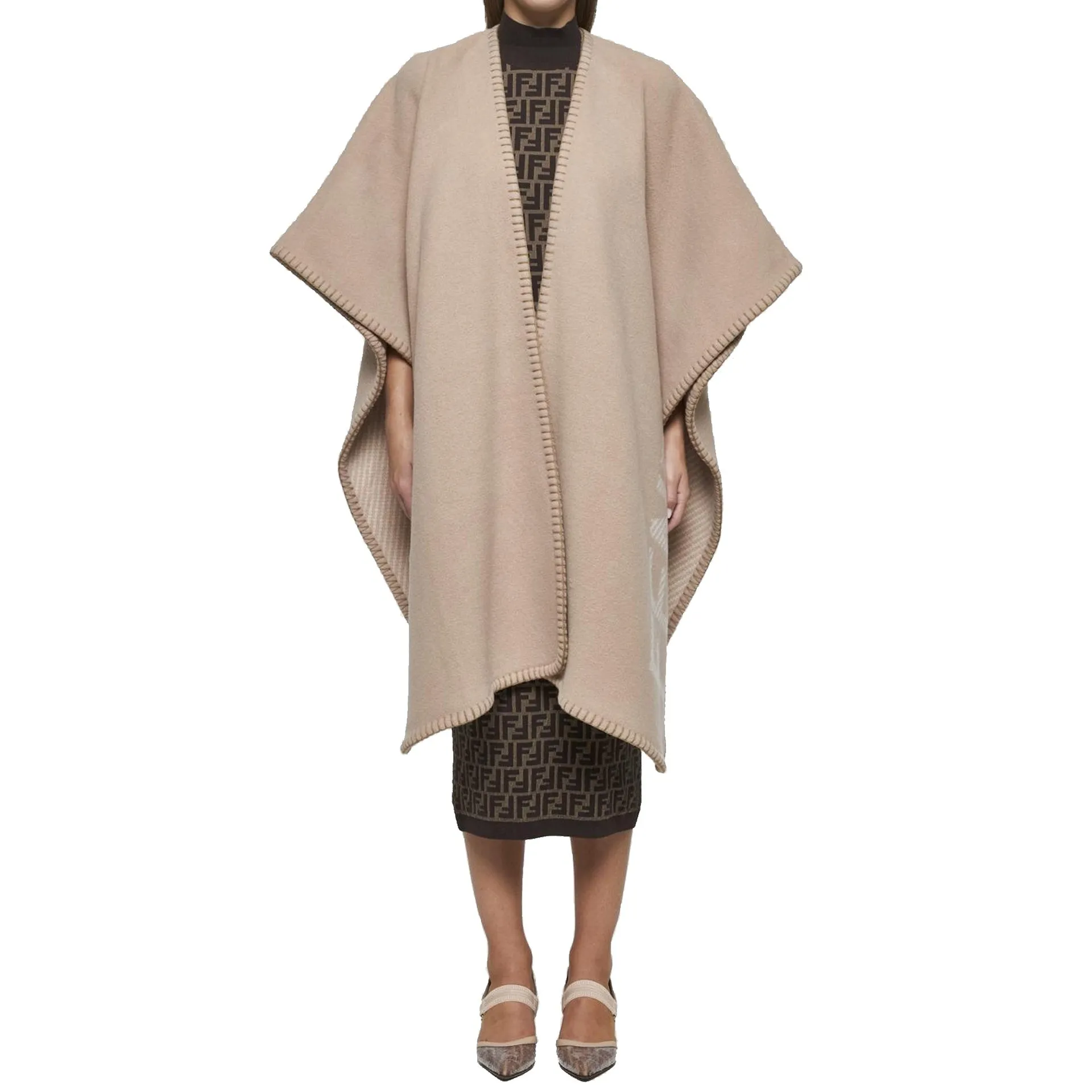 Fendi Wool And Cashmere Poncho sold by Siebentaschen product image thumbnail 2