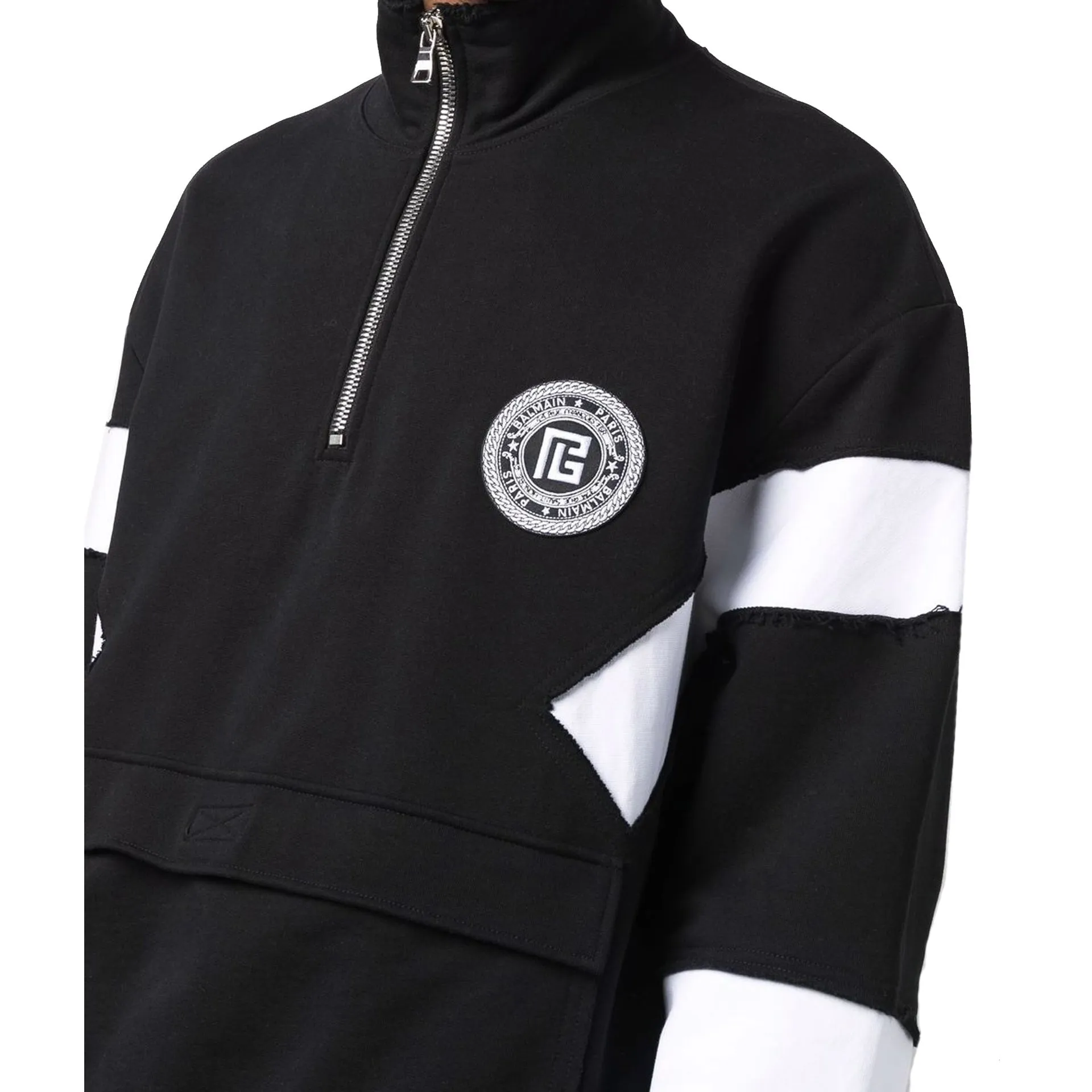 Balmain Circle Logo Cotton Sweatshirt sold by Siebentaschen product image thumbnail 4