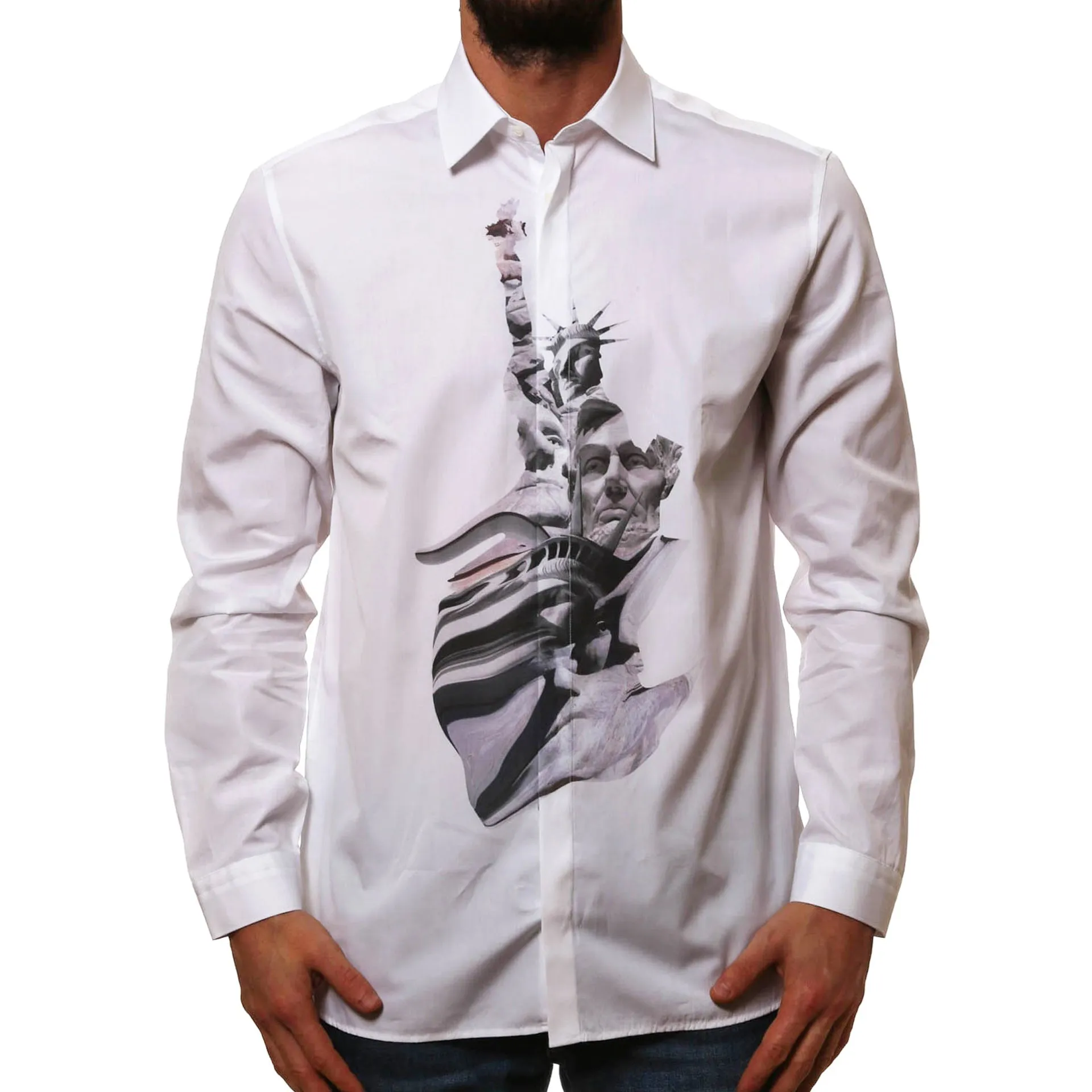 Neil Barrett State Of Liberty Cotton Shirt sold by Siebentaschen product image thumbnail 2