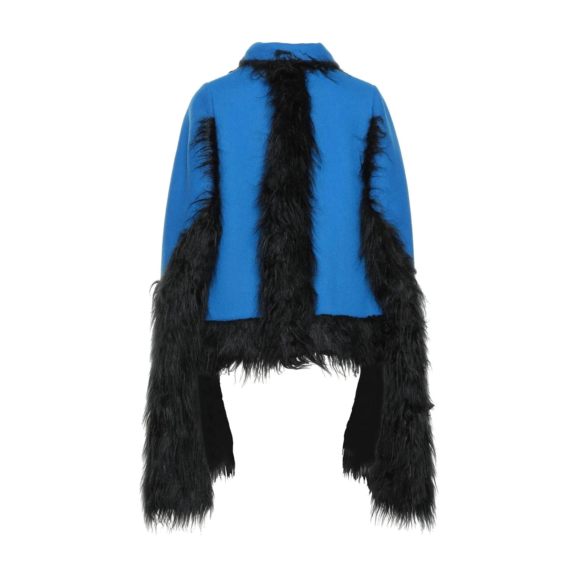 Maison Margiela Faux Fur Trimmed Cape Jacket sold by Siebentaschen product image thumbnail 3