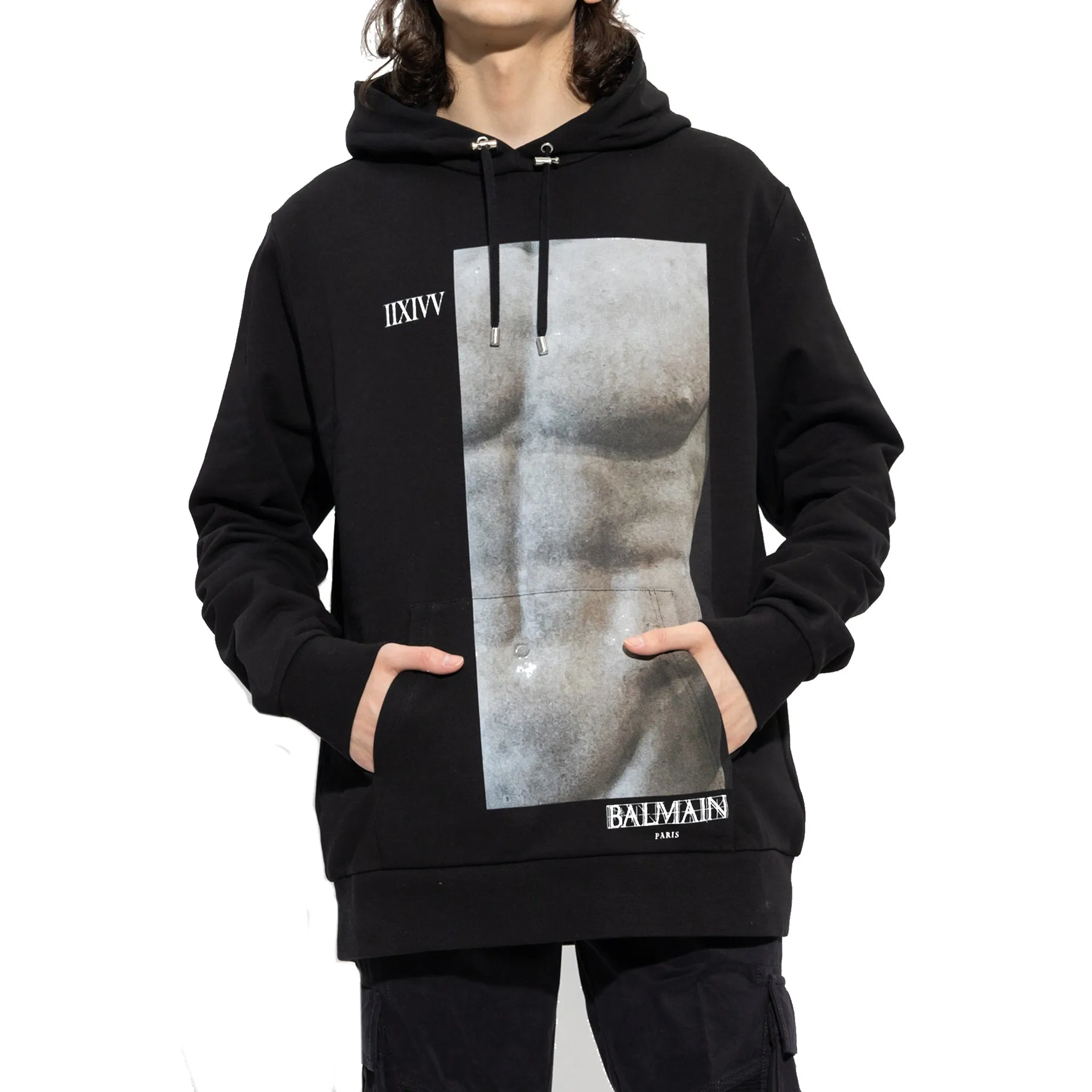 Balmain Cotton Hoodie Sweatshirt sold by Siebentaschen product image thumbnail 2