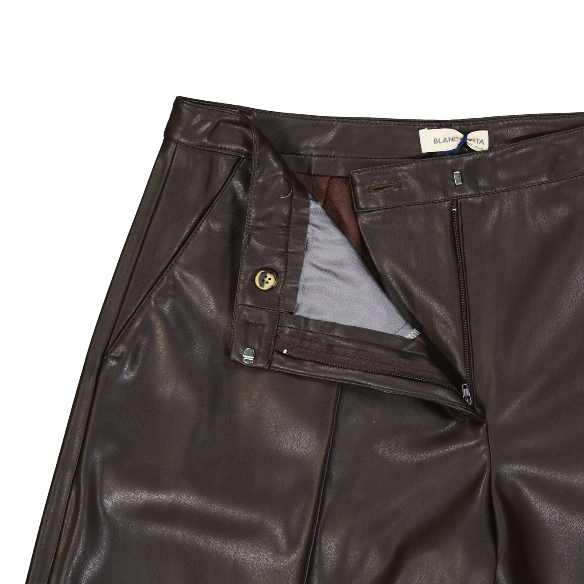 Blanca Vita Faux Leather Shorts sold by Siebentaschen product image thumbnail 3