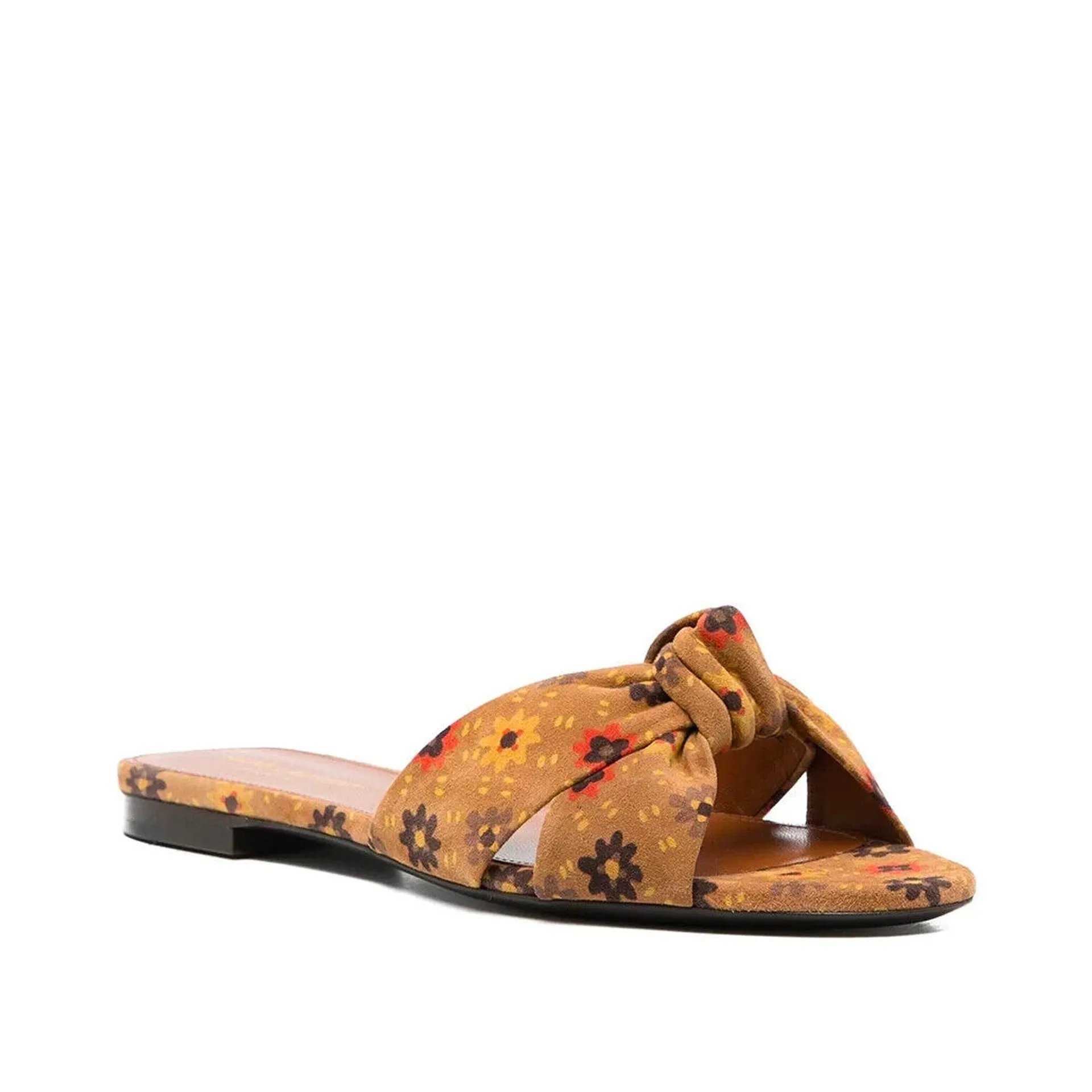 Saint Laurent Bianca Knotted Suede Slides sold by Siebentaschen product image thumbnail 2