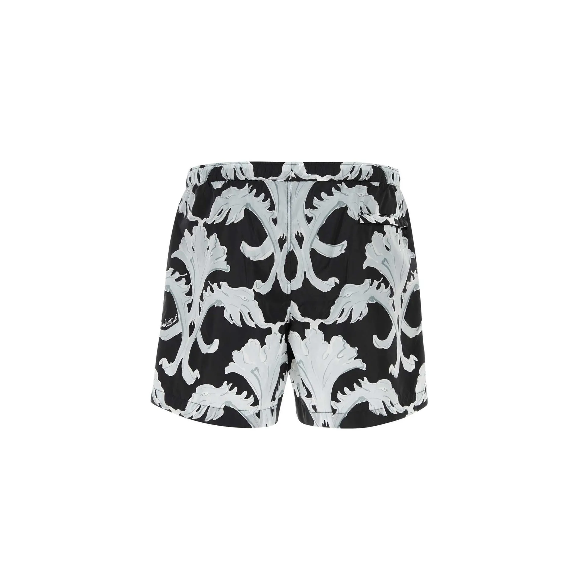 Valentino Metamorphos Wall-Print Swim Shorts sold by Siebentaschen