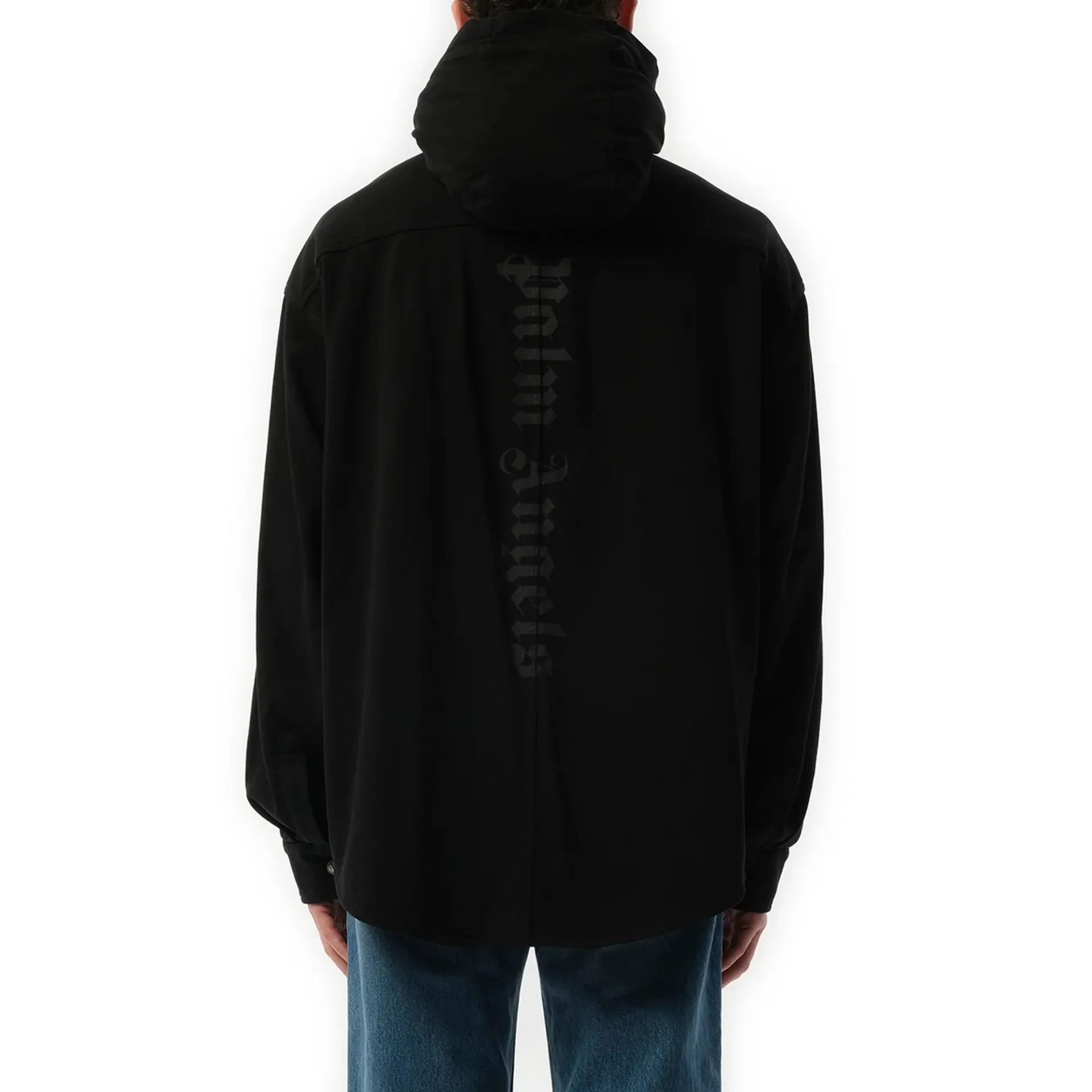 Palm Angels Classic Logo Hooded Overshirt sold by Siebentaschen product image thumbnail 3