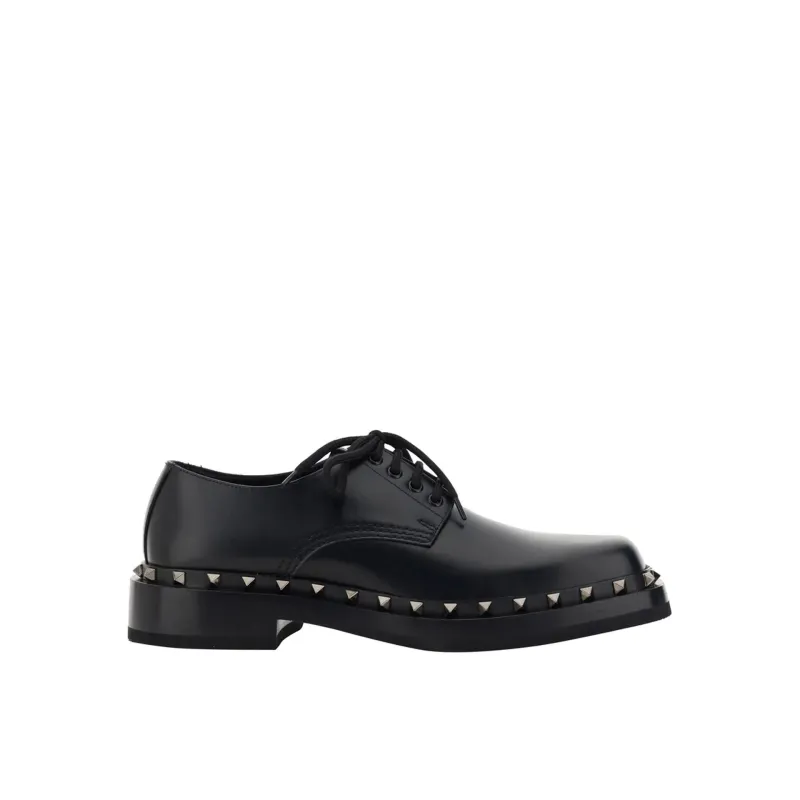 Valentino Garavani Rockstud Derby Shoes sold by Siebentaschen