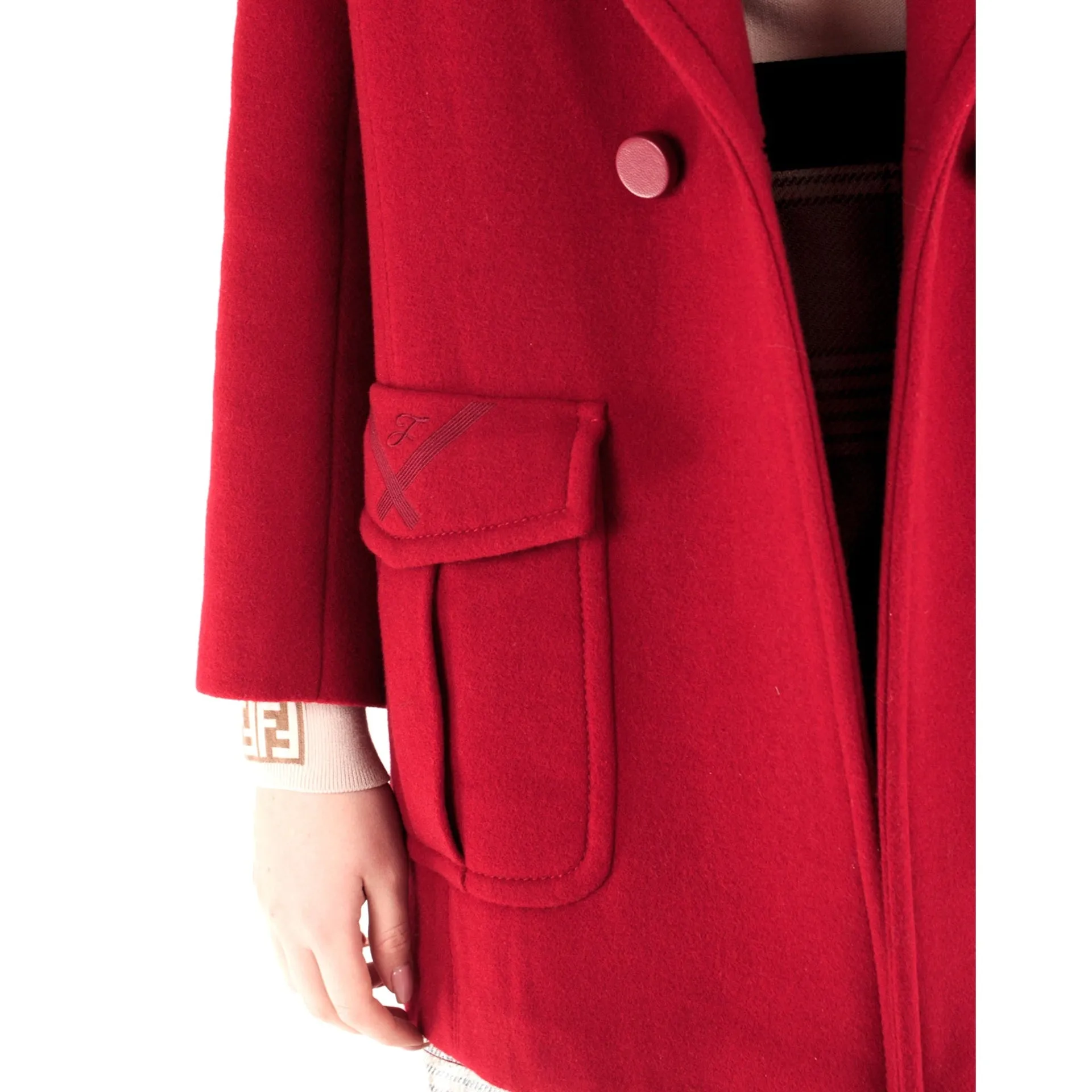 Fendi Fur Collar Wool Coat sold by Siebentaschen product image thumbnail 5
