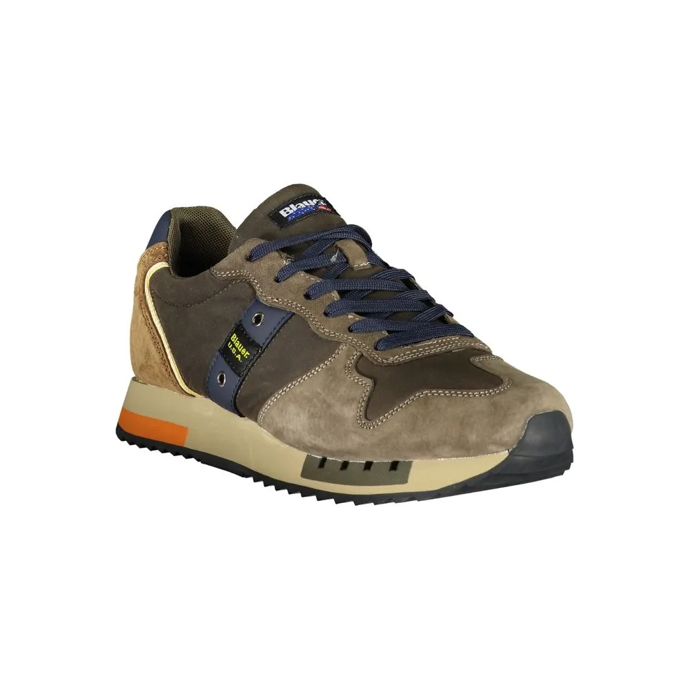 Blauer Green Men's Fashion Sneakers with Suede Detail sold by Siebentaschen product image thumbnail 3