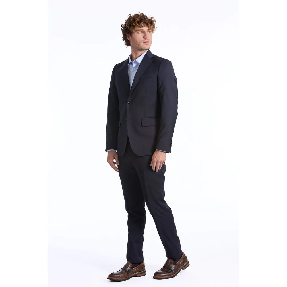 Baldinini Trend Blue Wool Suit For Men sold by Siebentaschen product image thumbnail 2