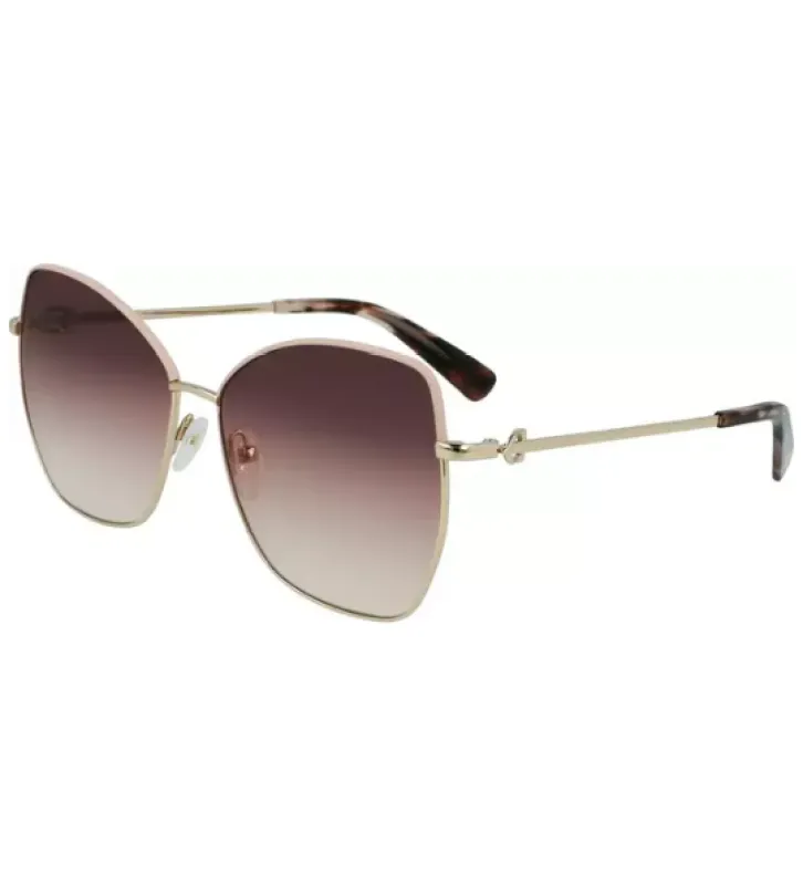 Longchamp pink metal sunglasses made by Longchamp