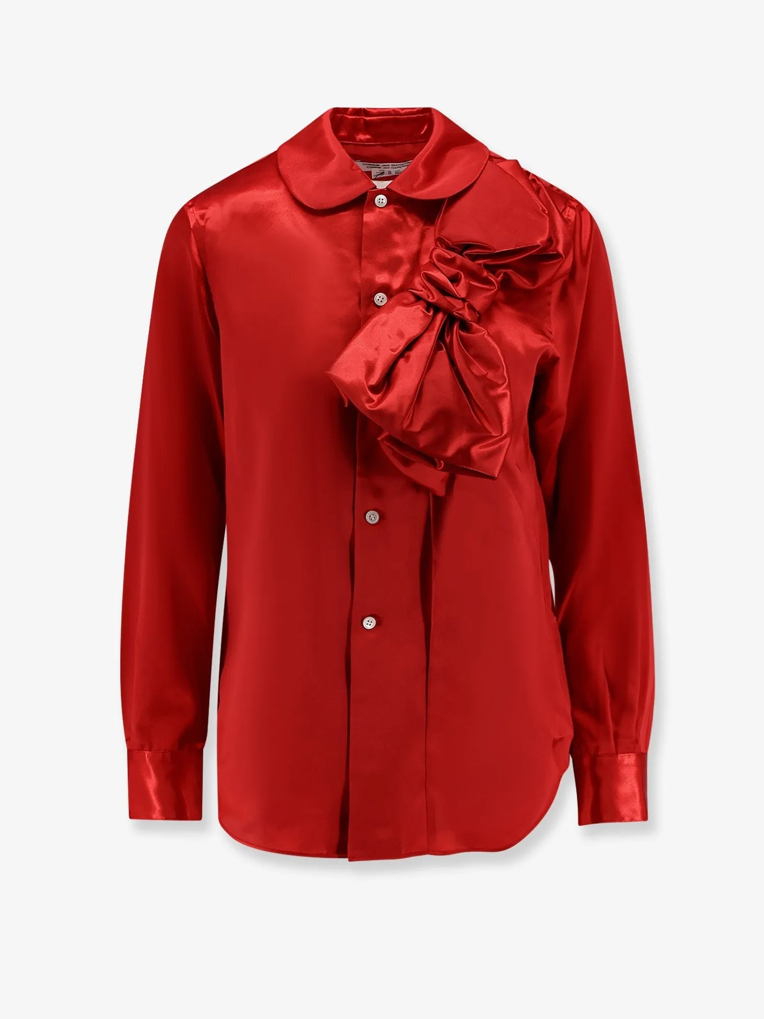 COMME DES GARCONS PLAY Satin shirt with maxi bow sold by Siebentaschen product image thumbnail 4