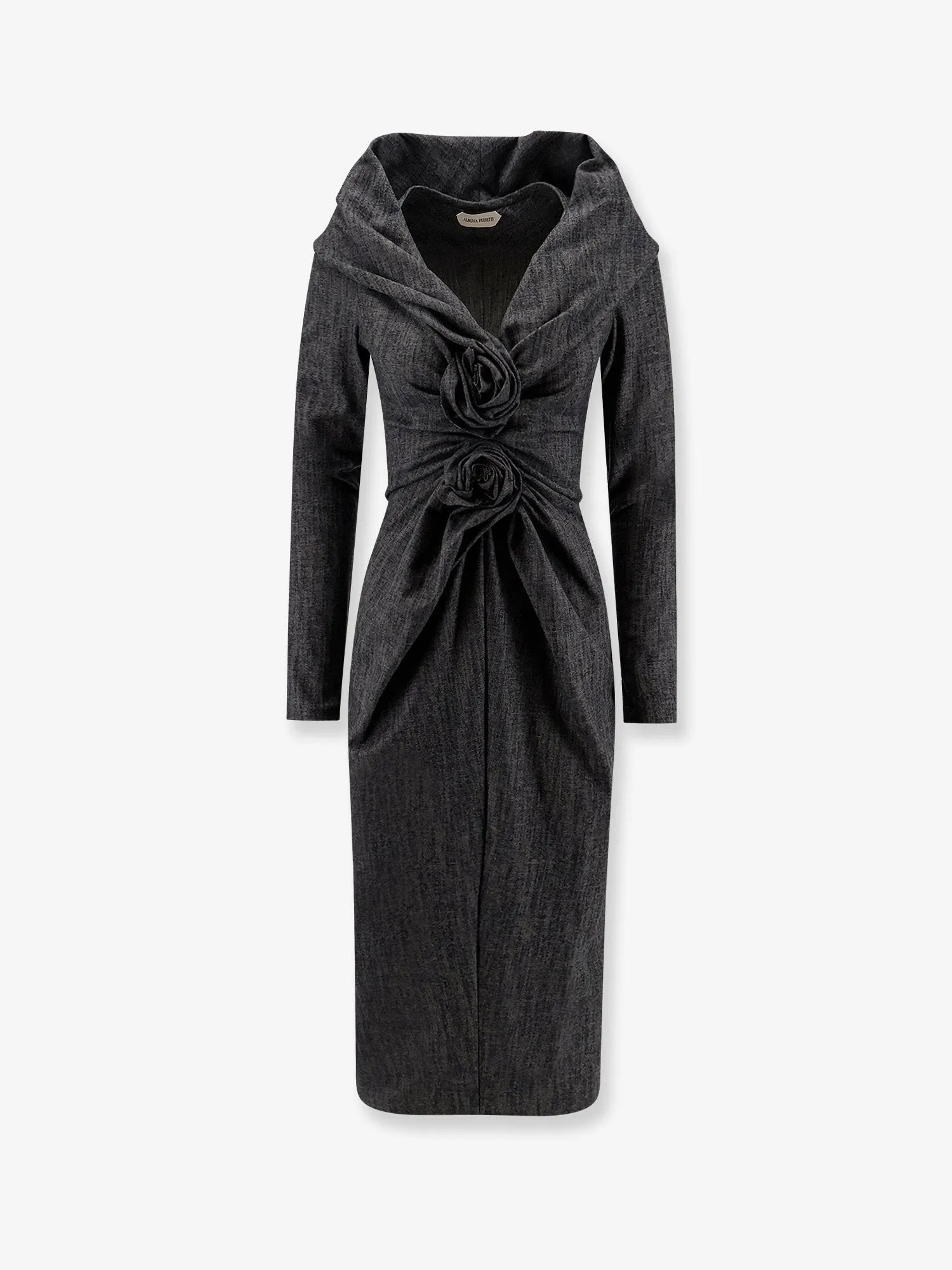 alberta ferretti Wool blend midi dress sold by Siebentaschen product image thumbnail 4
