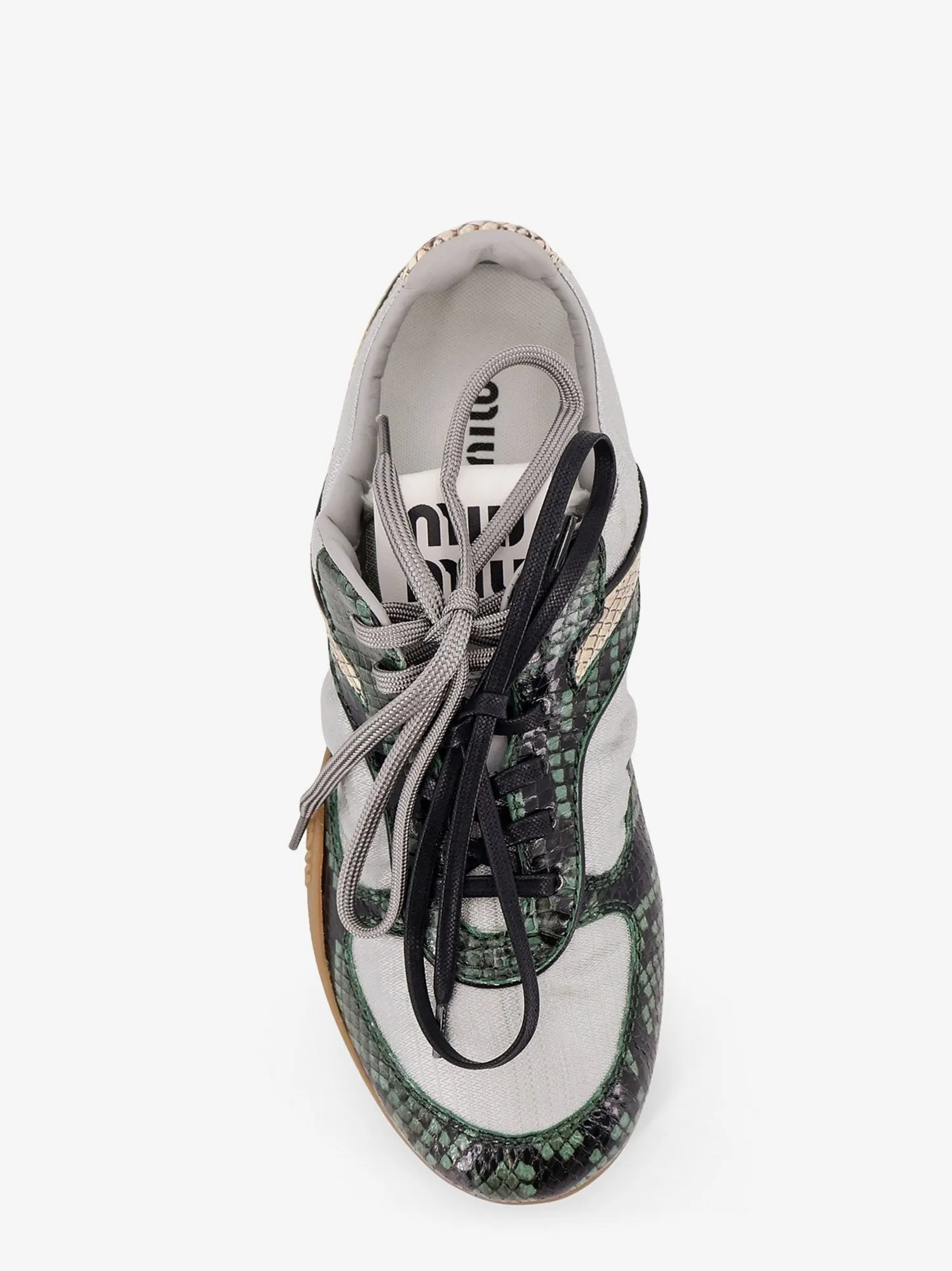 Miu Miu Gymnasium technical fabric and python-print Aisley sneakers sold by Siebentaschen product image thumbnail 5