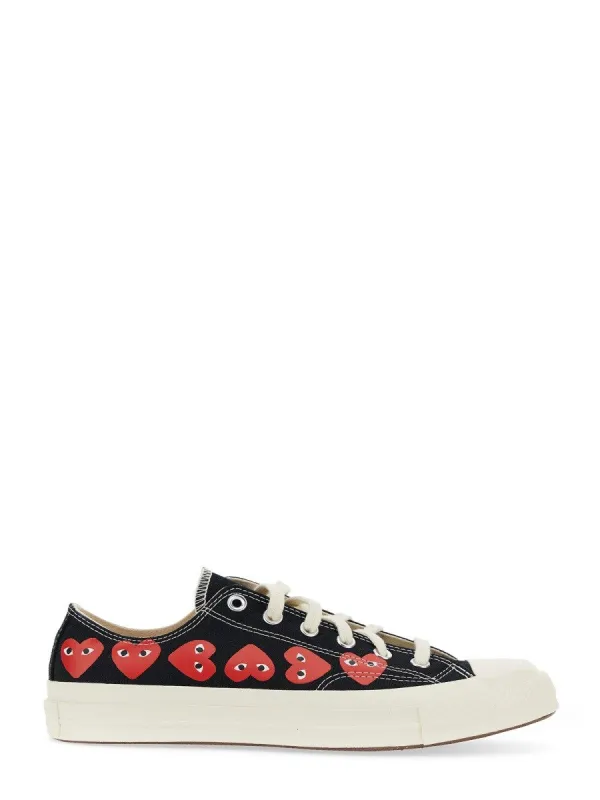 COMME DES GARCONS PLAY CONVERSE "MULTI HEART" SNEAKER sold by Siebentaschen