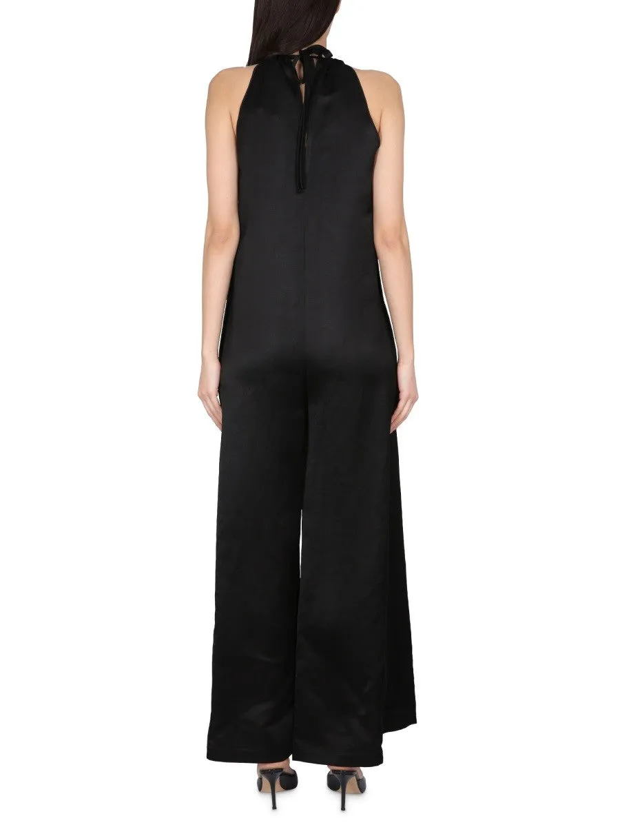 ALYSI WIDE SATIN JUMPSUIT sold by Siebentaschen product image thumbnail 3