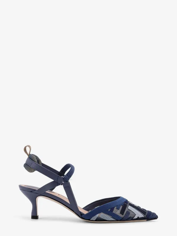 Fendi Colibrì Lite mesh slingback decolleté sold by Siebentaschen