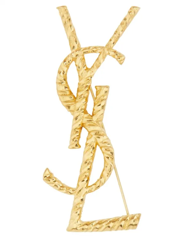 Saint Laurent CASSANDRE BROOCH sold by Siebentaschen