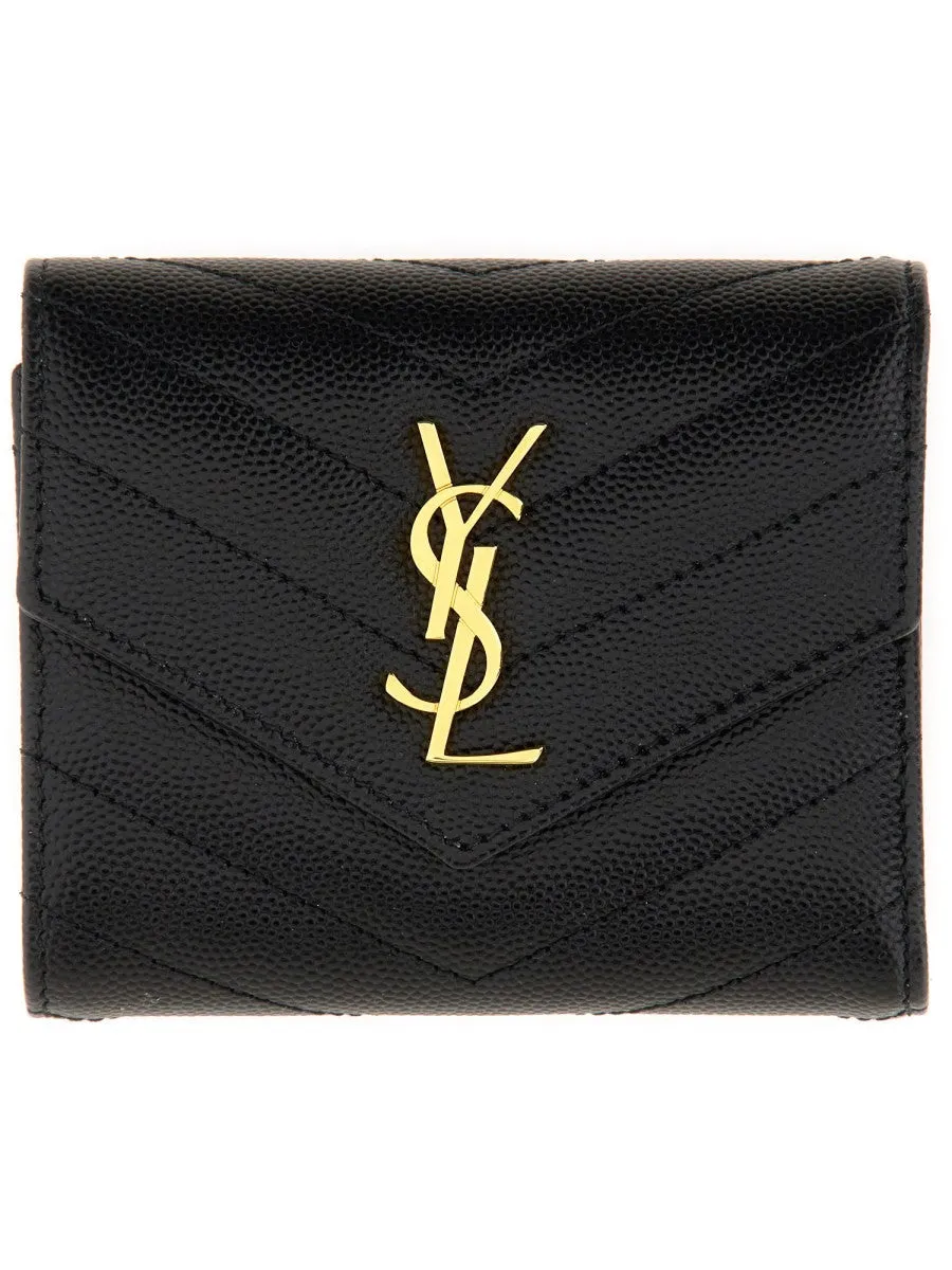 Saint Laurent "CASSANDRE" MATELASSÉ MULTI-FOLD WALLET sold by Siebentaschen