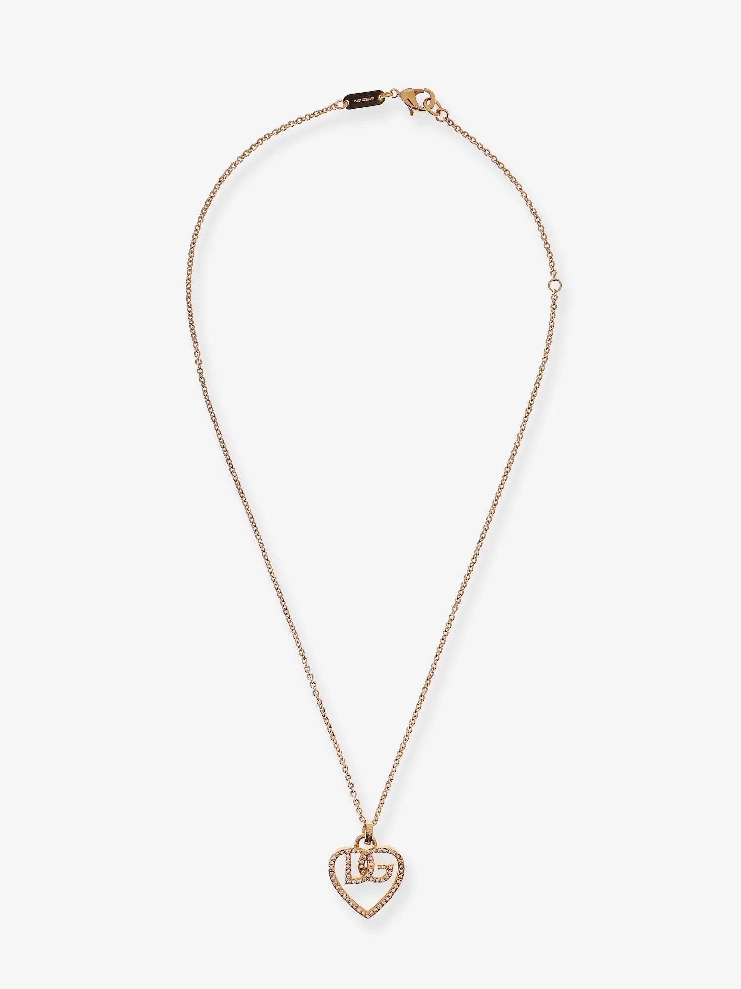 Dolce & Gabbana Gold necklace with rhinestones sold by Siebentaschen